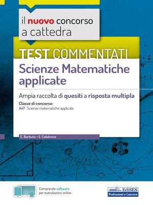 cover image of Test commentati Matematica applicata